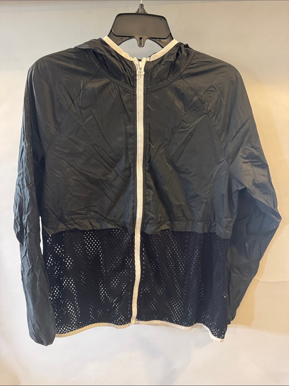 Meterial Girl Active Mesh-Panel Windbreaker Jacket